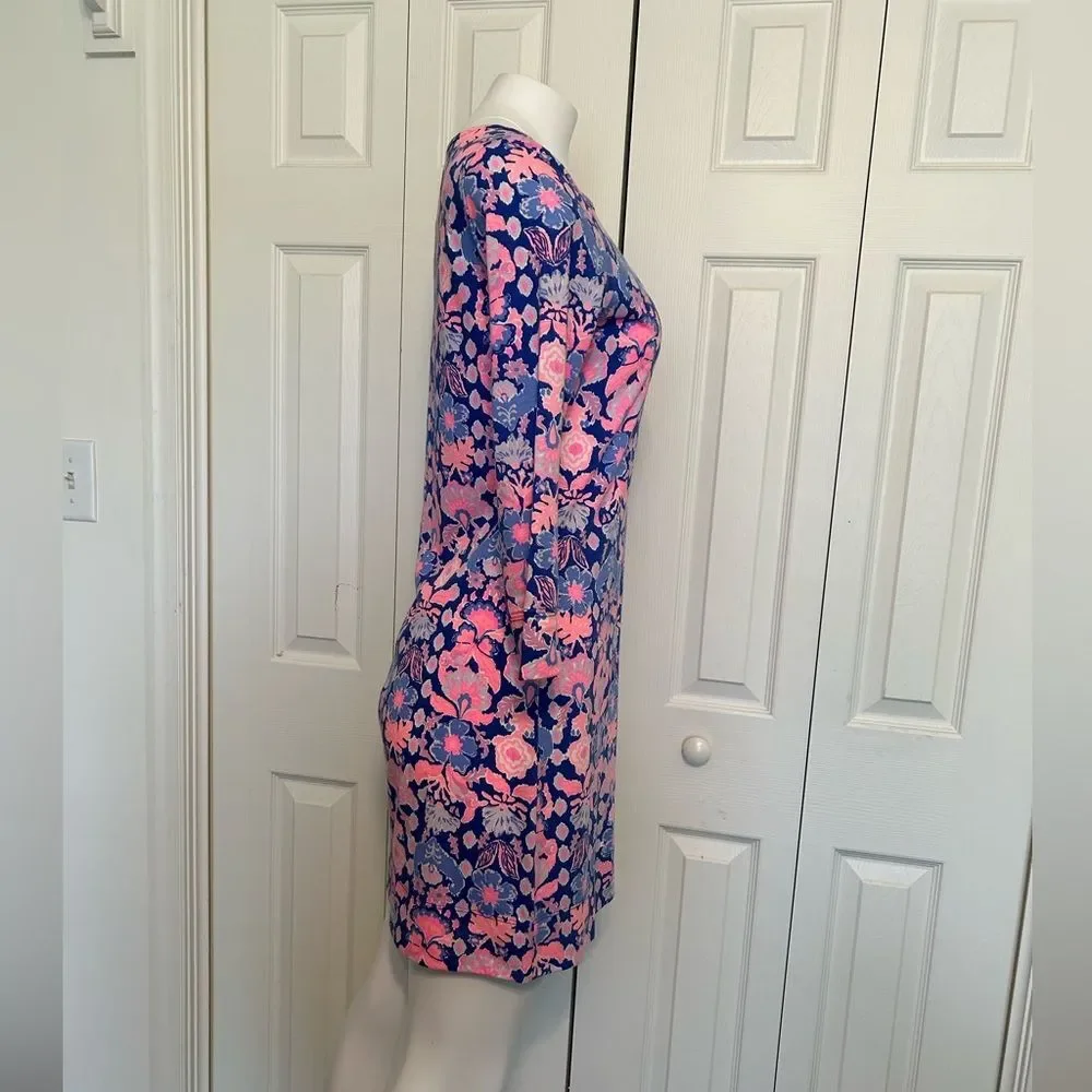 Lilly Pulitzer Marlowe Iris Blue Werk It Engineered Marlow Dress Size S - Picture 3 of 9